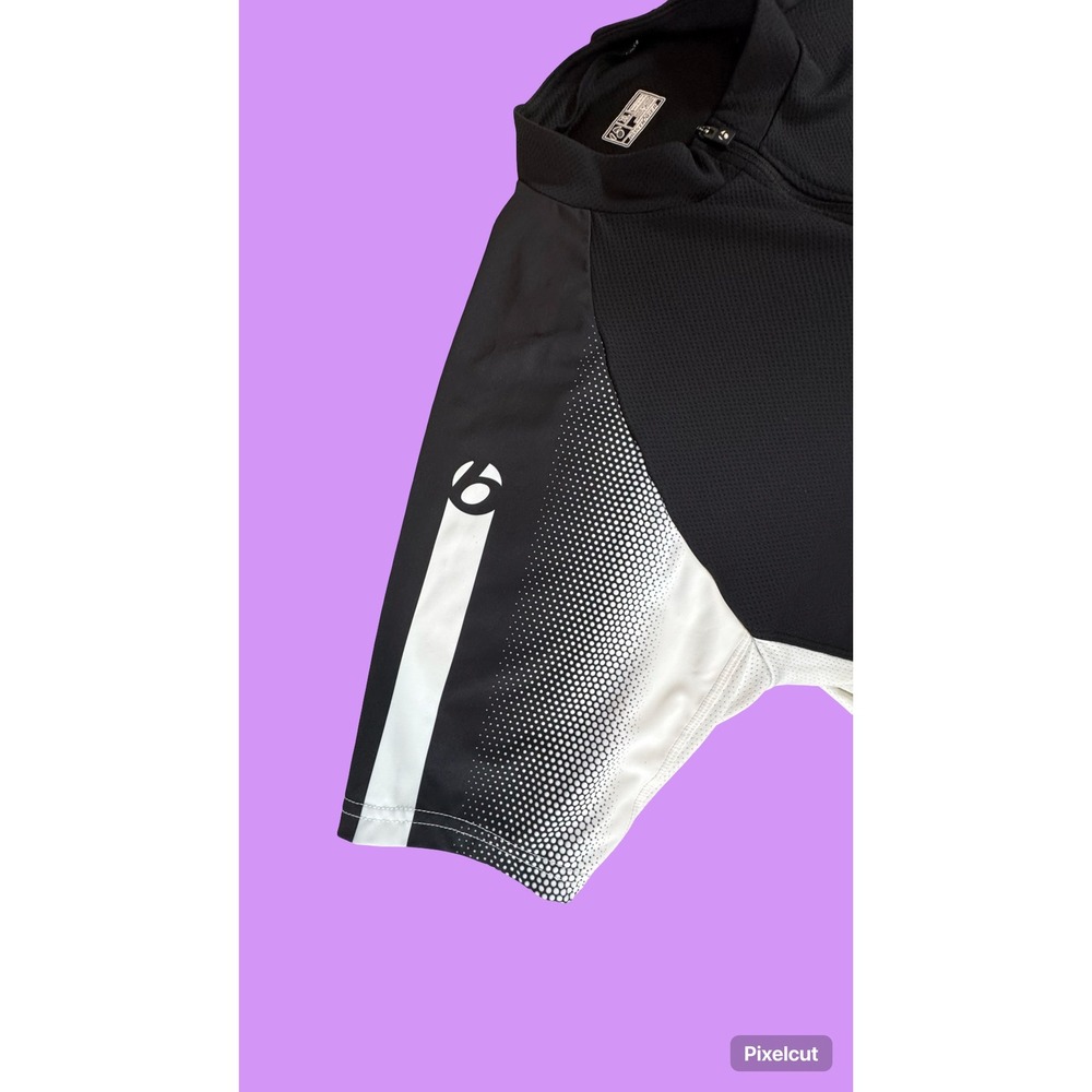Bontrager Race SS Cycling Jersey Black White Mens Short Sleeve Bike Top 9551 - Picture 7 of 12